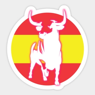 Spain flag with glow TORO Sticker